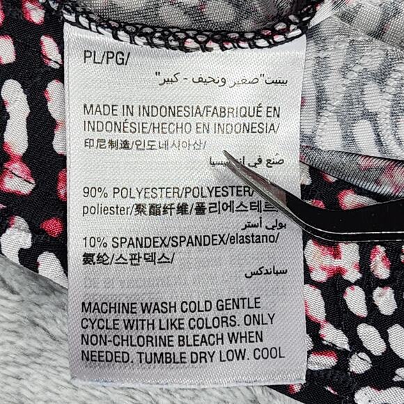 Vintage JM Collection Skirt Womens P/L PETITE Pink Black Pull On A-Line Midi - Picture 4 of 10